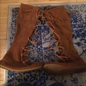 Tall moccasins